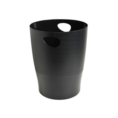Wastepaper basket EXACOMPTA recycled 15L black