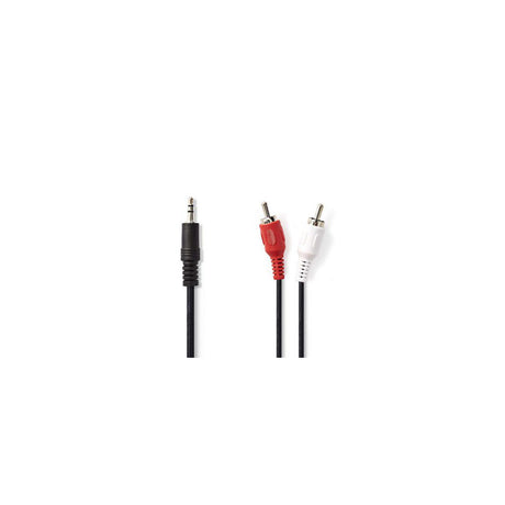 Cable NEDIS 3,5mm ha - 2xRCA ha 10m sva