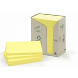 Notes POST-IT 100% recy 127x76 yellow 16/pc