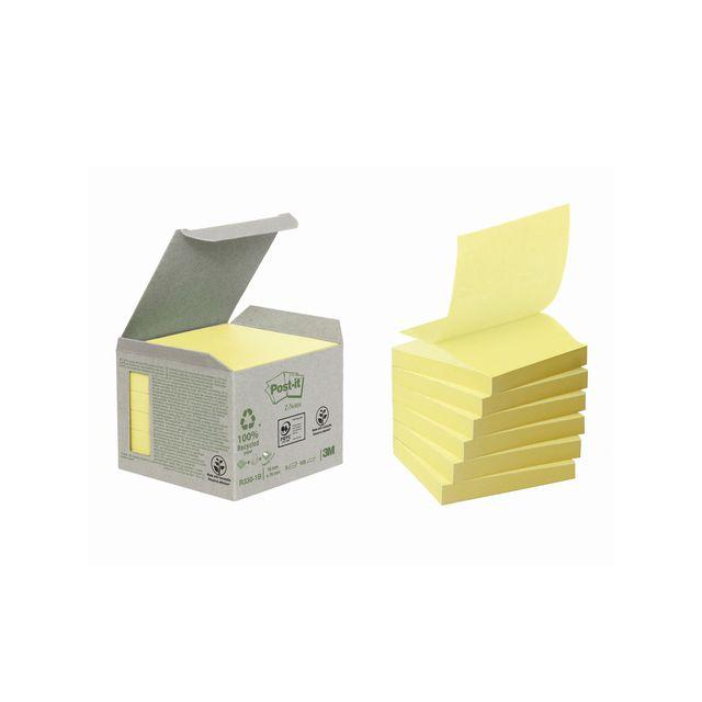Notes POST-IT Z-block 76x76mm yellow 6/pc