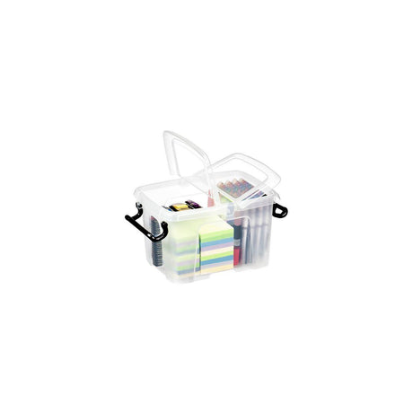 Plastic box STRATA 6L clear with lid PP