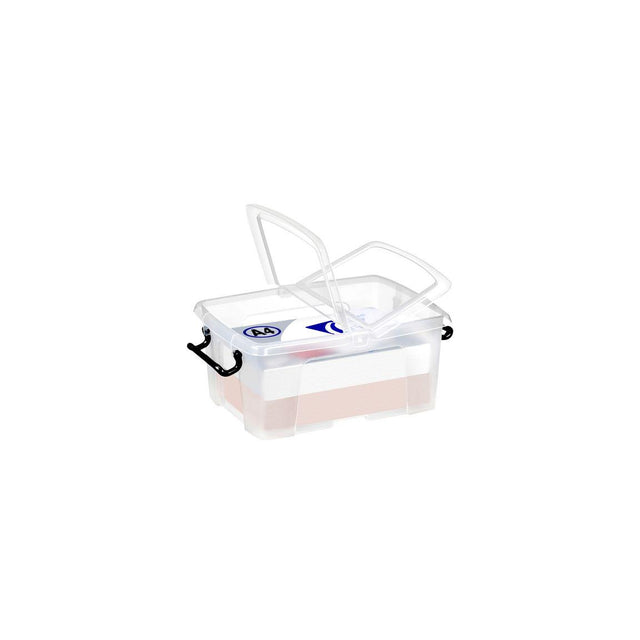 Plastic box STRATA 12L clear with lid PP