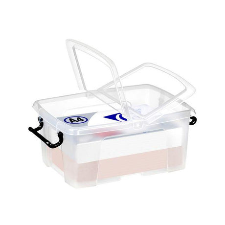 Plastic box STRATA 12L clear with lid PP