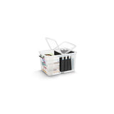 Plastic box STRATA 65L clear with lid PP