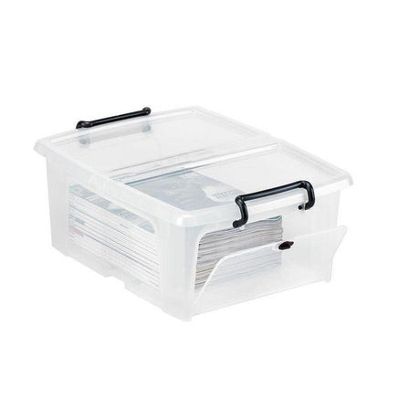 Plastic box STRATA 20L clear with lid PP