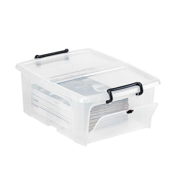 Plastic box STRATA 20L clear with lid PP