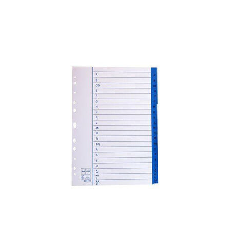 Paper register A4 A-Z 10/pack