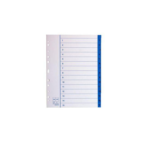 Paper register A4 1-15 10/pack