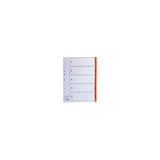 Register plastic tab 1-5 orange 20/pack