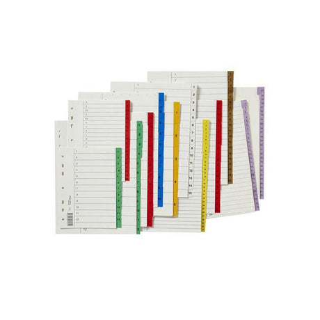 Register plastic tab A-Z red 10/pack