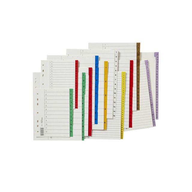 Register plastic tab A-Z red 10/pack