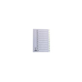 Plastic register A4 1-10 white