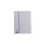 Plastic register A4 1-12 white