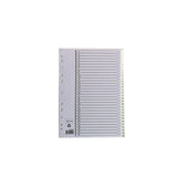 Plastic register A4 1-31 white