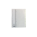 Plastic index A4 A-Z white