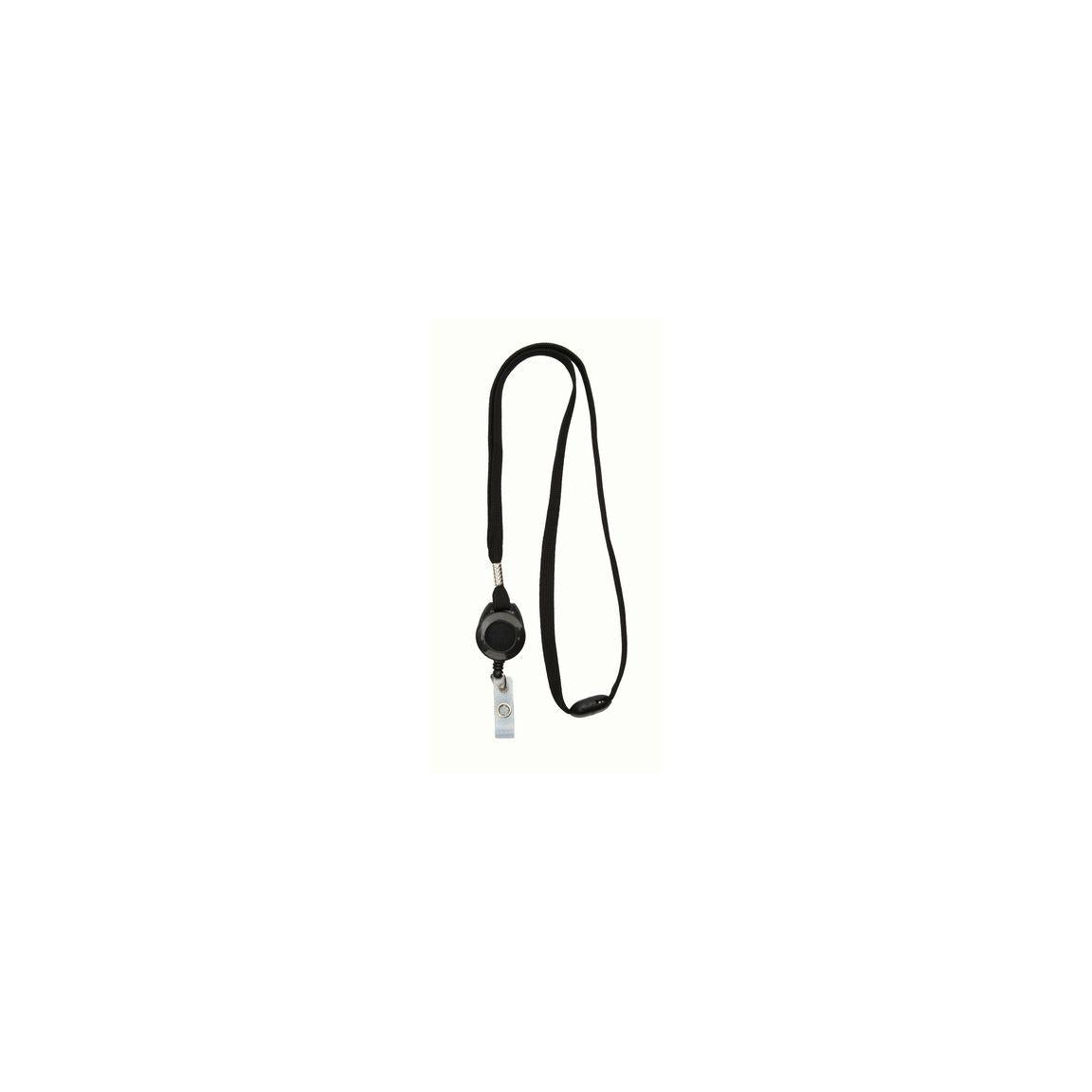 Textile strap for card holder with yoyo