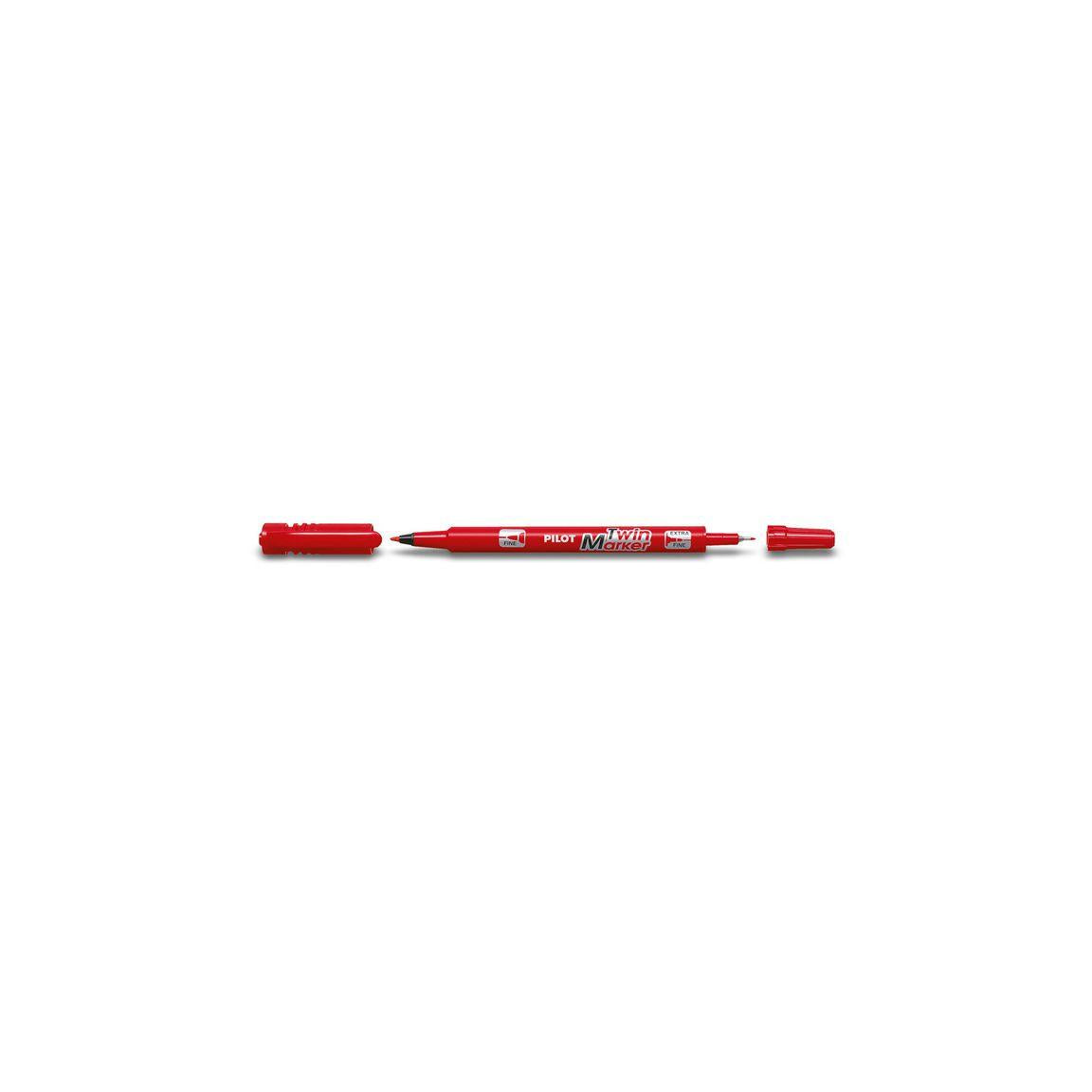 Marker pen PILOT BG Twin Marker Red