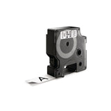 Tape DYMO D1 19mm black on white 10/pack