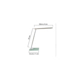 Table lamp UNILUX Popy Led silver/white