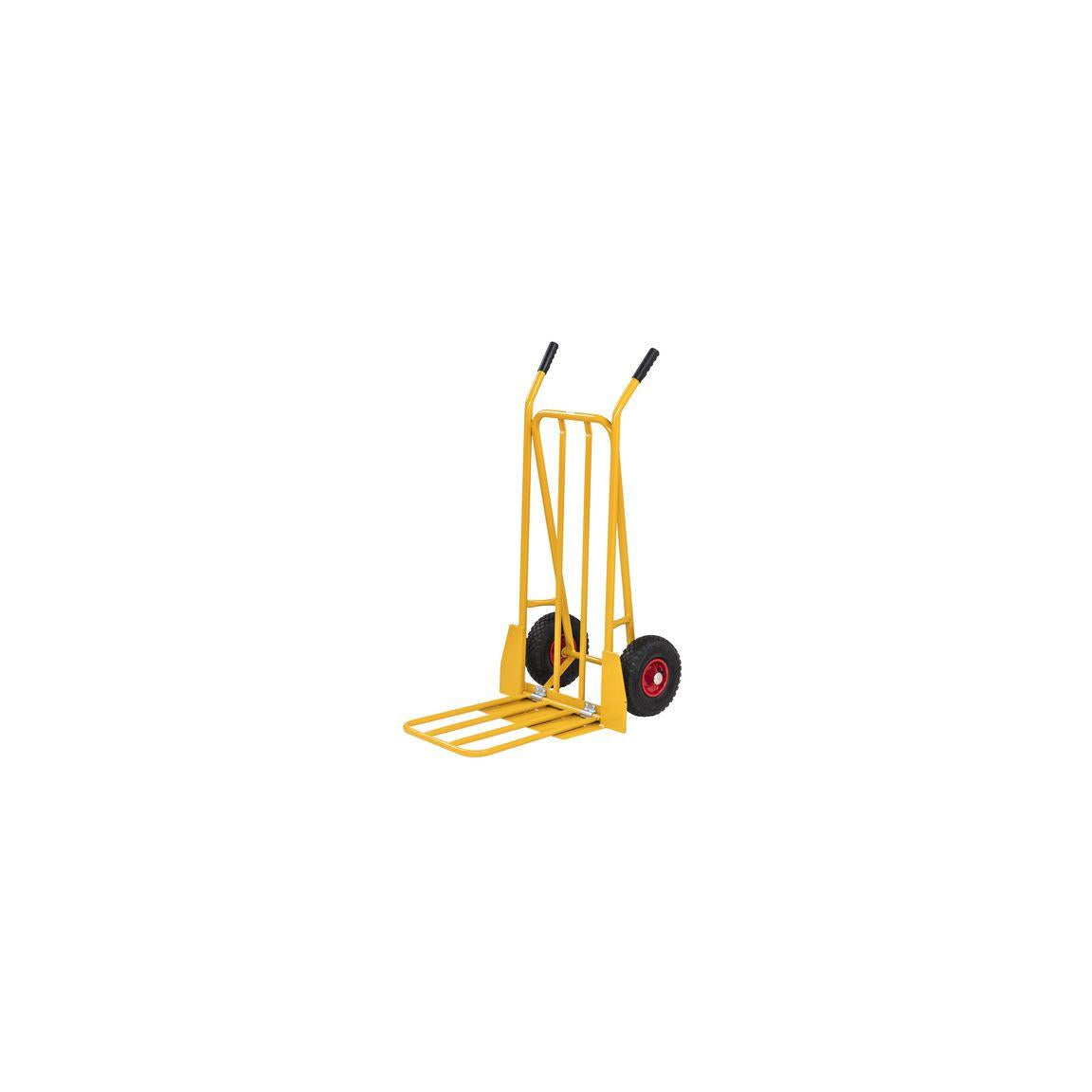 Warehouse trolley pneumatic tyres yellow