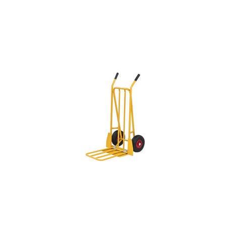 Warehouse trolley pneumatic tyres yellow