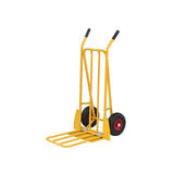 Warehouse trolley pneumatic tyres yellow