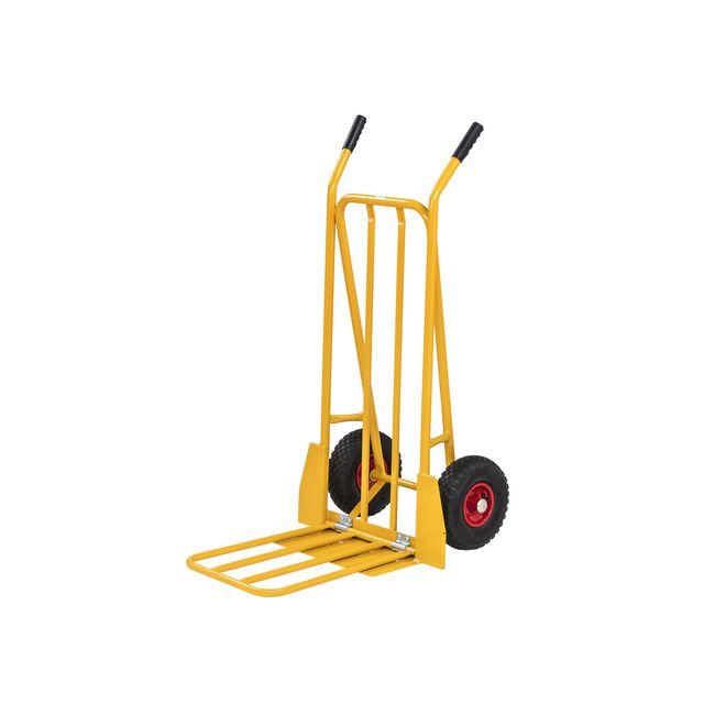 Warehouse trolley pneumatic tyres yellow