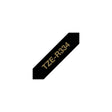 Tape BROTHER TZER334 12mm gold on black