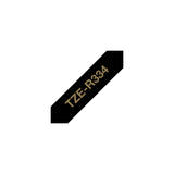 Tape BROTHER TZER334 12mm gold on black
