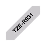 Tape BROTHER TZER931 12mm black/silver