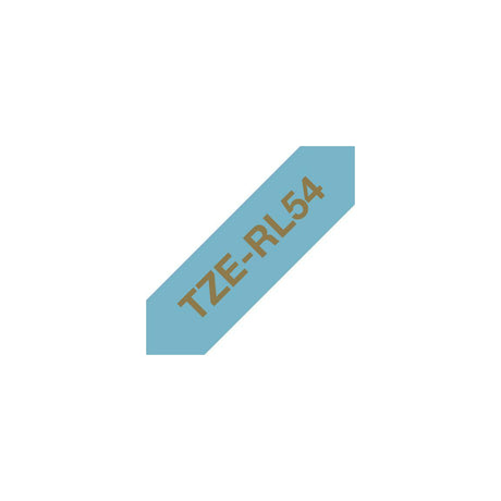 Tape BROTHER TZERL54 24mm gold on l-blue