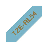 Tape BROTHER TZERL54 24mm gold on l-blue