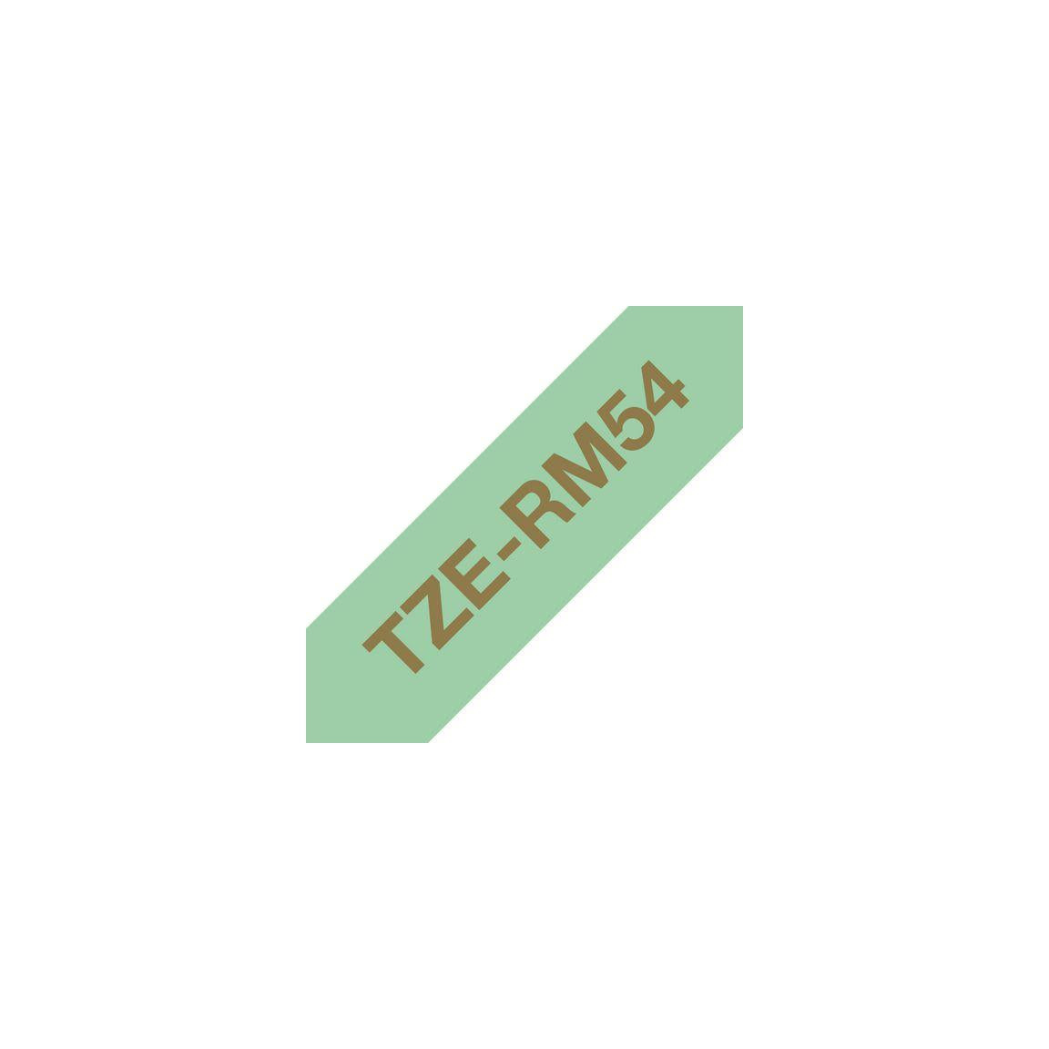 Tape BROTHER TZERM34 12mm gold on m-green