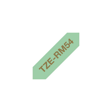 Tape BROTHER TZERM34 12mm gold on m-green