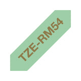 Tape BROTHER TZERM34 12mm gold on m-green