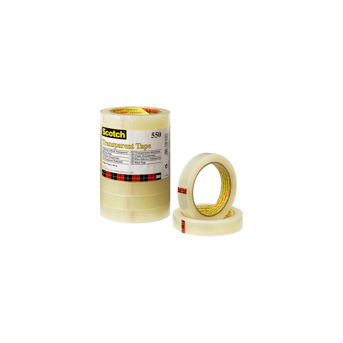 Office tape SCOTCH 550 transp. 19mmx66m