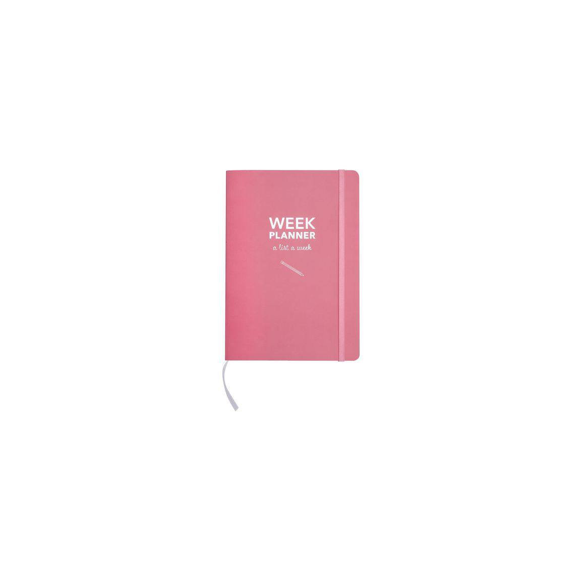 Calendar Week planner undated pink 1051