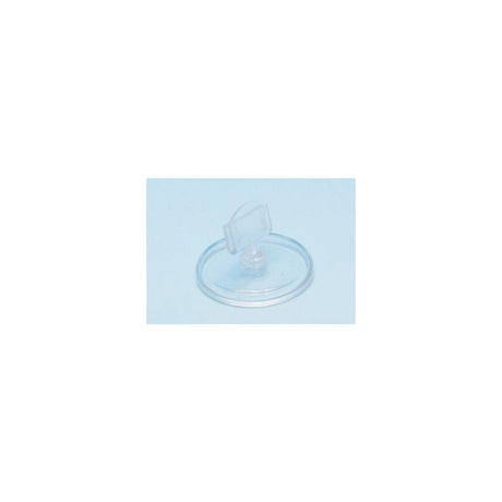 Sign holder round foot, transp. 10/pack