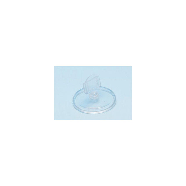 Sign holder round foot, transp. 10/pack