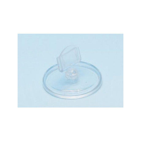 Sign holder round foot, transp. 10/pack