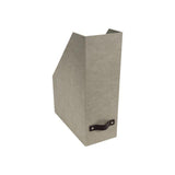 Magazine collection map w leather A4 linen