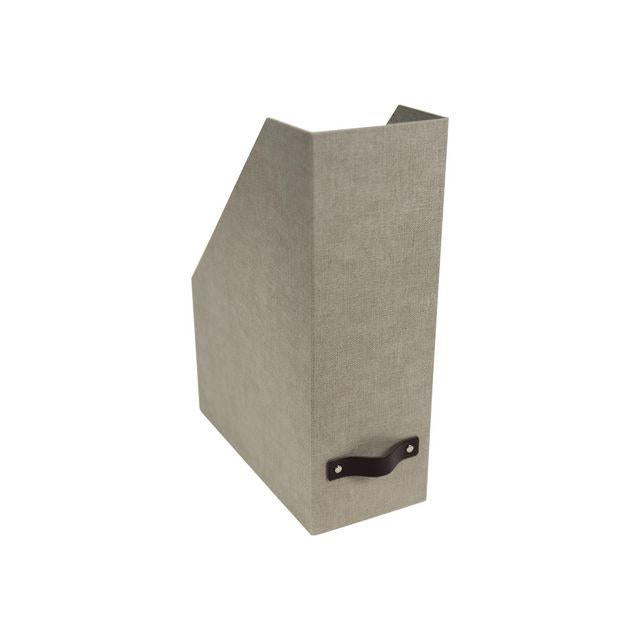 Magazine collection map w leather A4 linen