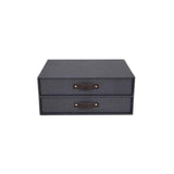 Desk bureau cart. w. leather hand. black