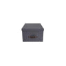 Storage box w.lid cardboard black