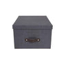 Storage box w.lid cardboard black
