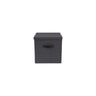 Storage box w.lid cardboard large black