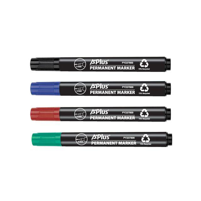Labelling pen A PLUS eco round 1-3mm 4/pc