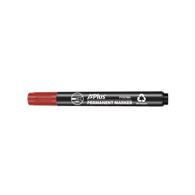 Labelling pen A PLUS eco slanted 1-5mm red