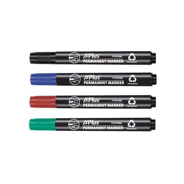 Labelling pen A PLUS eco slant 1-5mm 4/pc