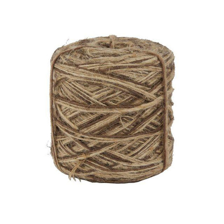 Jute ribbon mottled brown 166m